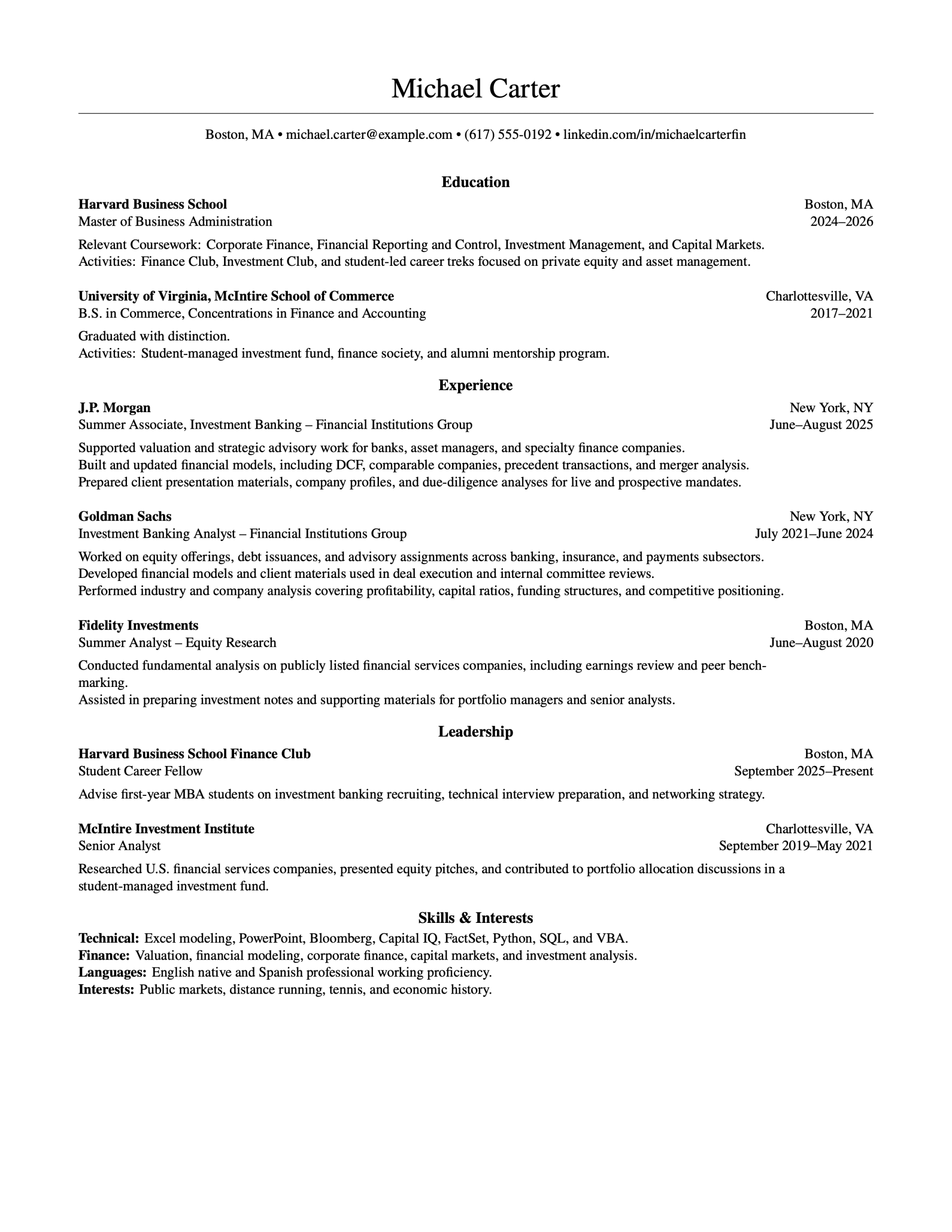 Harvard Template preview